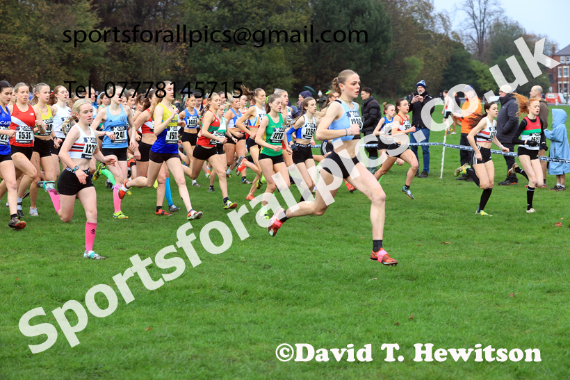 Womens Under-17s and Under-20s 2025 Liverpool Cross Challenge, Sefton Park, Saturday, November 22th. Photo: David T. Hewitson/Sports for All Pics